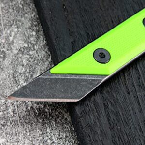 Ccanku C1146 Fixed Blade Knife,440C Blade G10 Handle EDC Tool Knife for Outdoor, Camping, Hiking, Fishing with kydex Sheath (Light Green)