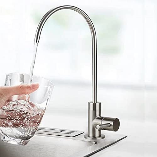 ZBSLORE Stainless Steel Kitchen Filtered Drinking Water Faucet Compatible Reverse Osmosis Faucet and Water Filtration Systems for Kitchen Sink (Non-Air Gap)