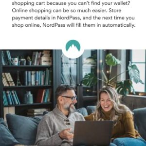 NordPass 1-Year Premium Password Manager Subscription for Unlimited Devices - Password Manager Software with Top-Tier Encryption, Data Breach Scanner, Secure Password Sharing [Physical box]