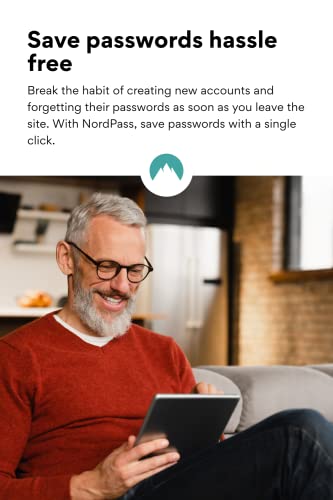 NordPass 1-Year Premium Password Manager Subscription for Unlimited Devices - Password Manager Software with Top-Tier Encryption, Data Breach Scanner, Secure Password Sharing [Physical box]