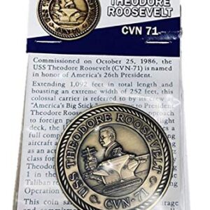 USS Theodore Roosevelt CVN-71 Challenge Coin