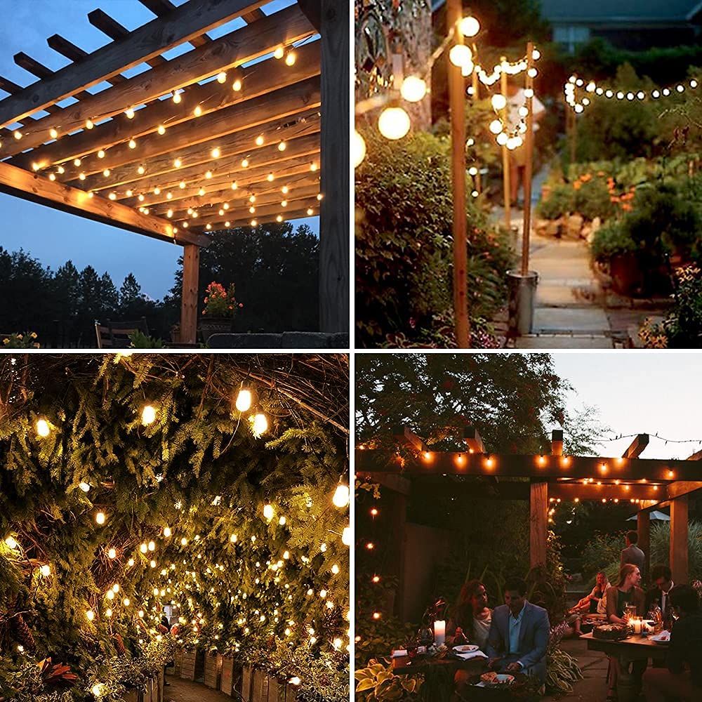 Baxstel Solar Lights Outdoor String Lights 40 Ft