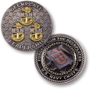 u.s navy chiefs deck plate leadership forged from the deck plates challenge coin