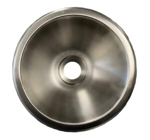 class a customs | 10" round stainless steel sink | 300 series stainless steel | rv camper motor home sink | concession sink | 22 guage