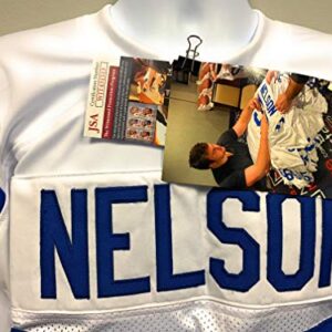 Quenton Nelson Indianapolis Colts Signed Autograph Custom Jersey White JSA Witnessed Certified