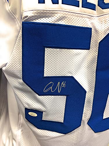 Quenton Nelson Indianapolis Colts Signed Autograph Custom Jersey White JSA Witnessed Certified