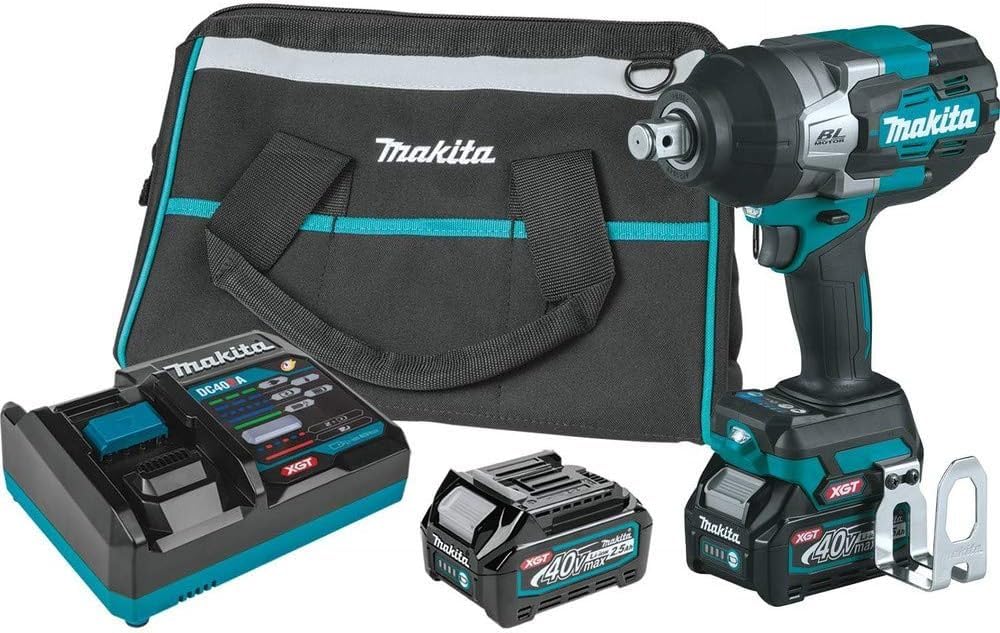 Makita 40V Max XGT Brushless Lithium-Ion 3/4-Inch Cordless 4-Speed High-Torque Impact Wrench with Friction Ring Kit