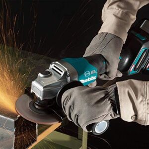 Makita GAG03M1 40V max XGT Brushless Cordless 4-1/2” / 5" Paddle Switch Angle Grinder Kit, with Electric Brake (4.0Ah)