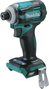 makita max xgt 40v brushless cordless 4-speed 4-3/4-inch impact driver with one-touch power selector button and two tightening modes