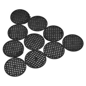 5pcs flowerpot hole mesh mat black plastic bonsai bottom drainage mesh screens grid square 30x10cm/30x20cm (diamete 4.5cm)