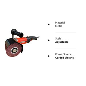 1400W Burnishing Polishing Machine 110V Wheel Polisher Sander Wire Drawing Machine Electric Sander Polisher for Metal Stainless Steel Plastic Wood Polishing with One Wheel Auxiliary Handle