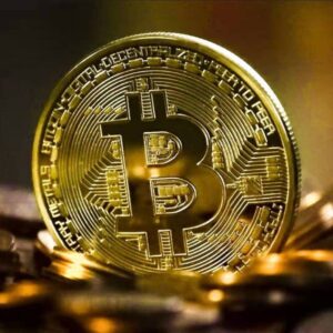 Gruyu Bitcoin Copper Round Bitcoin Coin Pure Limited Copper Bitcoin Collectors Coin (Gold)