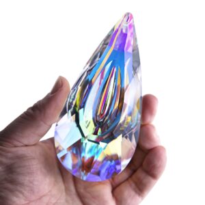 120mm crystal prism suncatcher window hanging sun catchers ab colored crystals faceted prism rainbow maker pendant