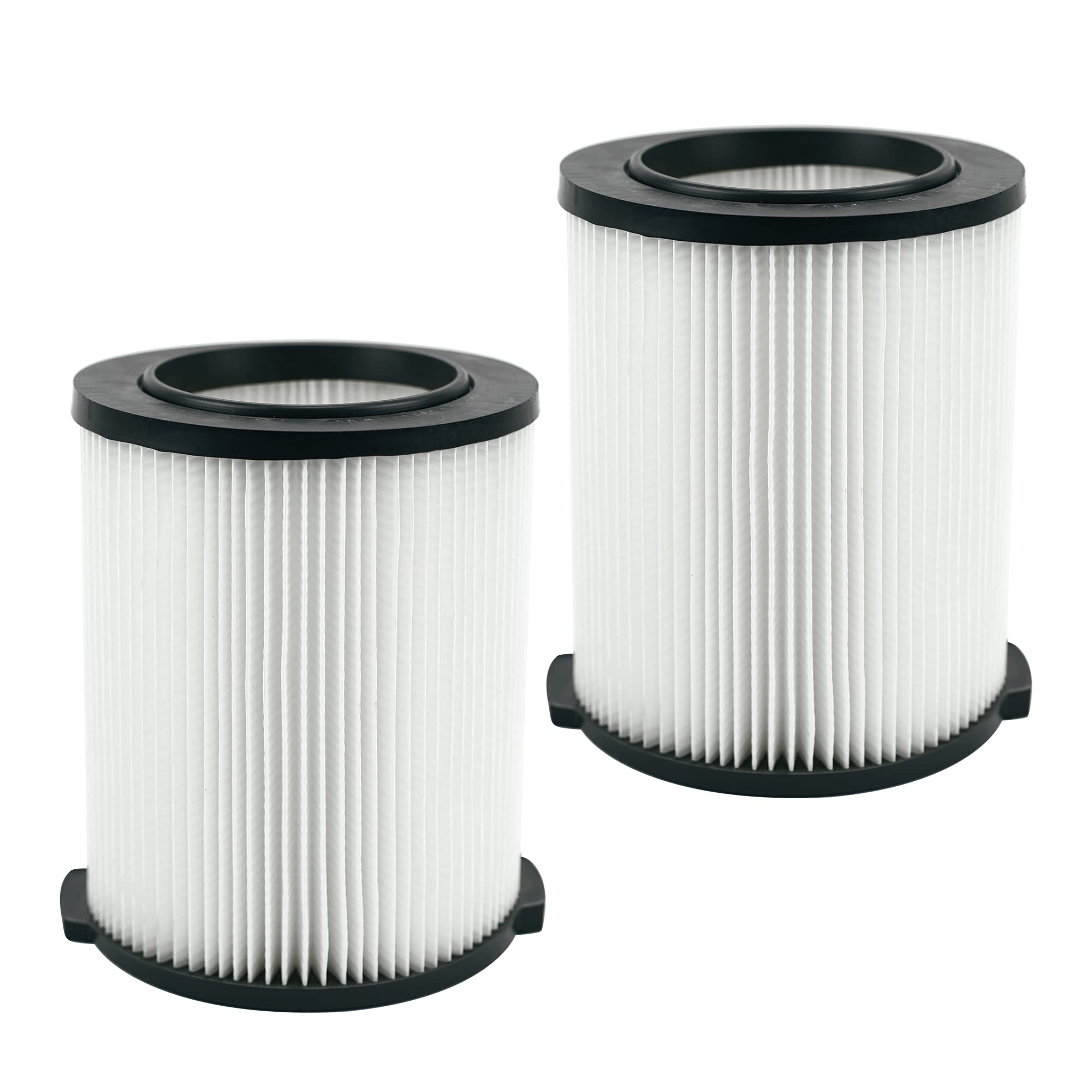 VF4000 Replacement Cartridge Filter for ridged 72947 Wet Dry Vac 5 to 20-Gallon 6-9 Gal husky Compatible with RV2400A RV2600B WD5500 WD0671，2 Pack