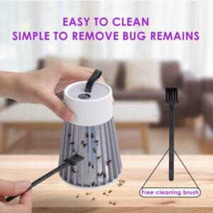 Bug Zapper Effective Attractant Insect Fly Pest Trap White Electric Mosquito Zappers Killer,Insect Fly Trap for Backyard,Patio, Electronic UV Lamp for Outdoor and Indoor Patio