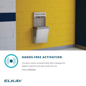 Elkay EZH2O Refrigerated Surface Mount Bottle Filling Station, Filtered, 8GPH, Stainless Steel