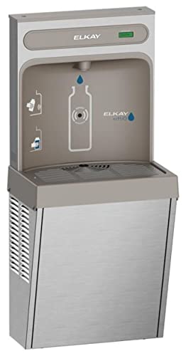 Elkay EZH2O Refrigerated Surface Mount Bottle Filling Station, Non-Filtered, 8GPH, Stainless Steel