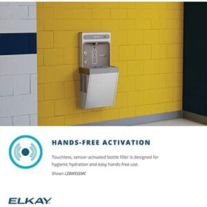 Elkay EZH2O Refrigerated Surface Mount Bottle Filling Station, Non-Filtered, 8GPH, Stainless Steel