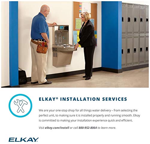 Elkay EZH2O Refrigerated Surface Mount Bottle Filling Station, Non-Filtered, 8GPH, Stainless Steel