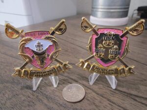 oneworldtreasures usn goat locker approved deckplate certified female navy chief cpo pink challenge coin