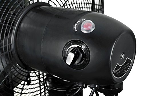 NewAir 24" Pedestal Misting Fan | 7500 CFM | Adjustable Mist Levels | Water Tank | 3 Fan Speeds | Black Mister Fan | Perfect for the Patio, Back Yard, or Outdoor Dining Space