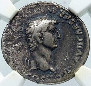 1655 it claudius very rare denarius 49ad ancient ar roman denarius vf ngc