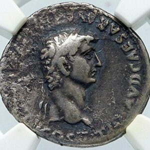 1655 IT CLAUDIUS very rare DENARIUS 49AD Ancient AR Roman Denarius VF NGC