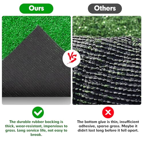 Artificial Grass, Large Artificial Turf 6.56FTx6.56FT, Synthetic Grass Mat Training Pad for Small/Medium/Large Dogs, Fake Grass Rug with Drainage Holes, Indoor Outdoor Rug Patio Lawn Decoration