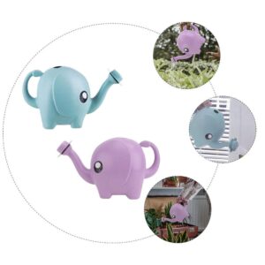 Hemoton 2pcs Pictograph Watering Can Novelty Indoor Watering Can Kids Watering Pot Watering Device Outdoor Planters Mini Spray Bottle Plants Watering Can Bonsai Flowers Child Plastic