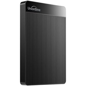 unionsine 500gb 2.5" ultra slim portable external hard drive hdd-usb 3.0 for pc, mac, laptop, ps4, xbox one,xbox 360-hd-2510(black)