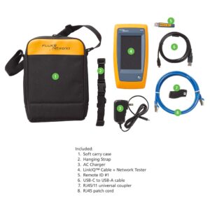 Fluke Networks LIQ-100 LinkIQ Cable + Network Tester, Gray