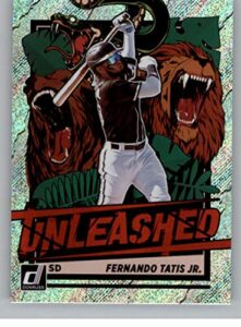 2021 donruss rapture unleashed #15 fernando tatis jr. san diego padres baseball trading card from panini america