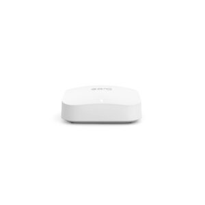 amazon eero pro 6e mesh wi-fi router | fast and reliable gigabit + speeds | supports blazing fast gaming | coverage up to 2,000 sq. ft. | 2022 release