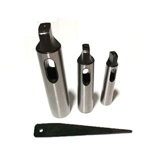 Ejecting Drift High-Carbon Steel Morse Taper Drill Sleeves Arbors Easy for Morse Taper Drill Sleeves Arbors MK1-2