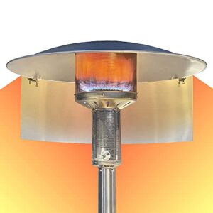 warmer patio "the wave" - heat reflector for patio heaters - the market's first commercial quality, directional heat reflector for outdoor patio heaters