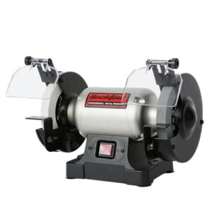 bucktool 6-inch 1/3hp low-speed bench grinder, high precision wobble-free wheel grinder, tlg-150s