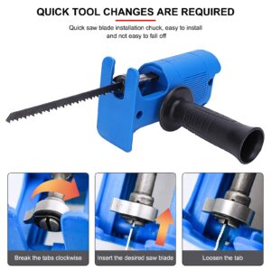 EVTSCAN Reciprocating Saw Adapter, Electric Drill Modified to Jigsaw Converter Attachment, Multipurpose DIY Home Improvement Tool for Cutting Wood