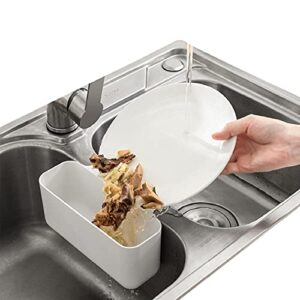hdya sink drain strainer basket kitchen food waste leftovers food catcher garbage triangle filter corner sink strainer