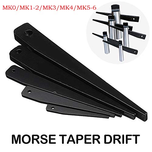 Easy Ejecting Drift for Morse Taper Drill Sleeves Arbors High-Carbon Steel for Morse Taper Drill Sleeves Arbors MK1-2