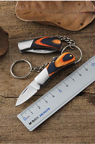 KUNSON Folding Knife, Mini Pocket Knife for Men and Women, Mini Keychain Knife for Cutting Rope, Paper, Boxes and Peeling Fruits, EDC Knife Small