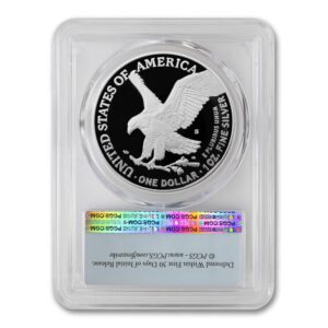 2023 S 1 oz American Silver Eagle Proof Coin PR-70 Deep Cameo (First Strike - Struck at San Francisco - Flag Label) $1 PR70DCAM PCGS