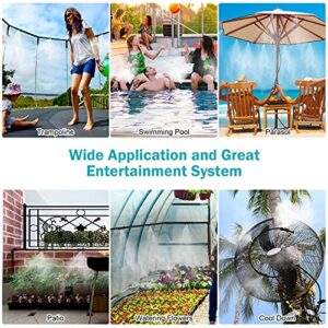 Misters for Outside Patio, Outdoor Misting Cooling System for Patio, Water Mister Outdoor, Outdoor Mister System for Garden Trampoline Greenhouse