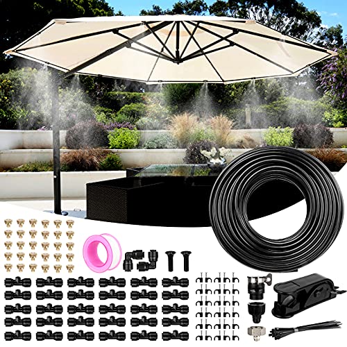 Misters for Outside Patio, Outdoor Misting Cooling System for Patio, Water Mister Outdoor, Outdoor Mister System for Garden Trampoline Greenhouse