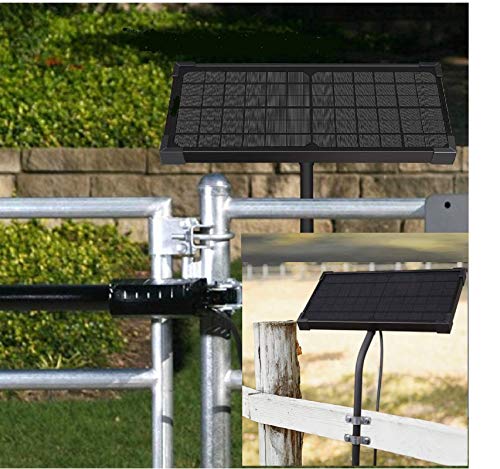 SolarEnz 10 W Solar Panel Mount Bracket Charger for Automatic Solar Gate Opener Systems Solar Panel Electric Fence Kit