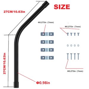 SolarEnz Solar Panel Tubular Mounting Brackets Solar Panel Mounting Pole Support Solar Panels from 5W to 40W