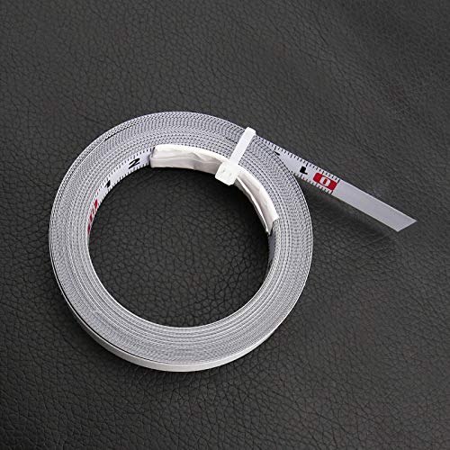 Micro Traders Metal Steel Measure Tape Self Adhesive Metric Scale Ruler Reads L to R for T-Track Router Table Band Saw Woodworking Tool