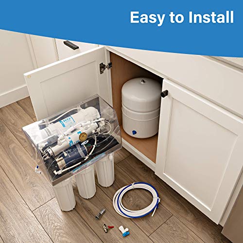 AMI Pure Plus Reverse Osmosis Water Filter System, Water Filter for Sink with RO, UV, UF, and TDS Control