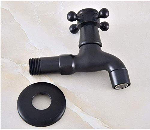 NZDY Faucet Oil Rubbed Bronze Outdoorgarden Water Tap Mop Pool Faucet Laundry Sink Cold Water Tap
