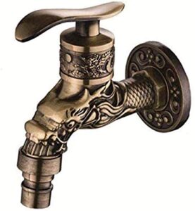 nzdy faucet garden small outdoor single hole zinc alloy home use antique bronze bibcock accessories decorative faucet