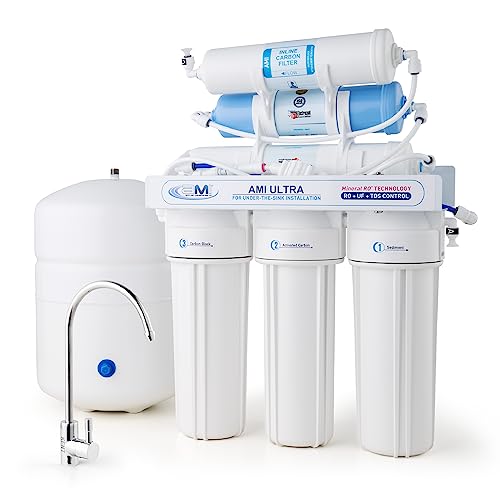 AMI 6-Stage Ultra Mineral Reverse Osmosis Water-Filter System, 75 Gallons per Day